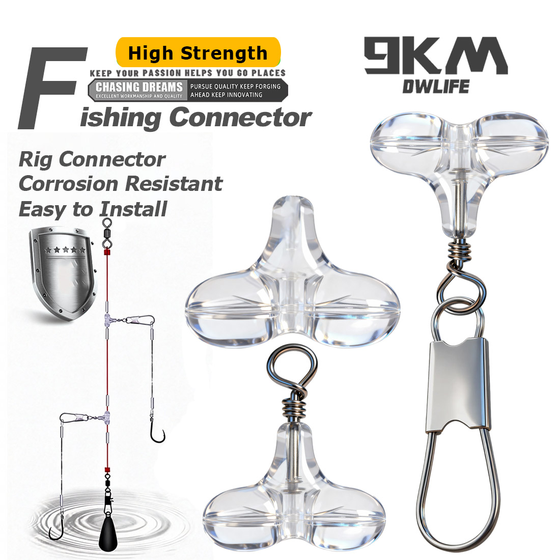 Fishing Lure Accessories - 9km t forma contas cruzadas de