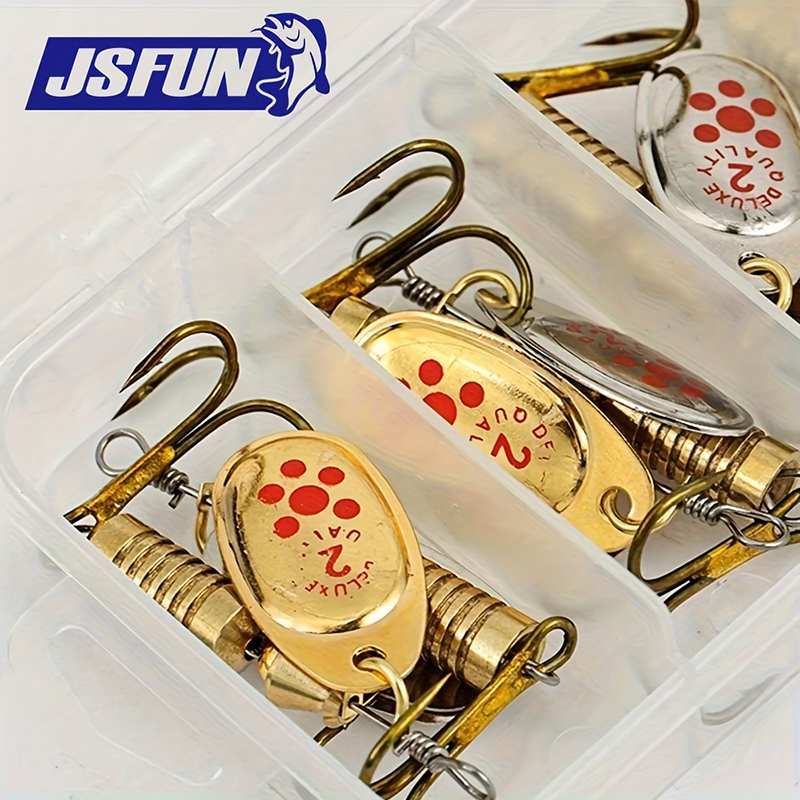 Fishing Lure Blade Bait - Conjunto de Iscas Spinner JSFUN com