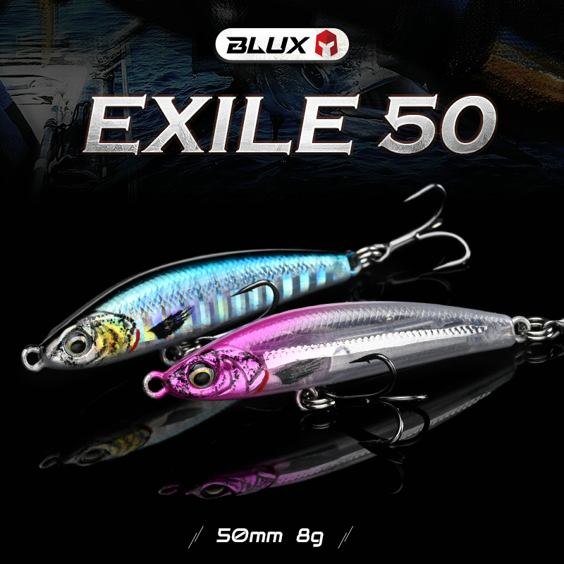 Blux exile 50 afundando lápis  - Fishing Lure Topwater avaliação e preço