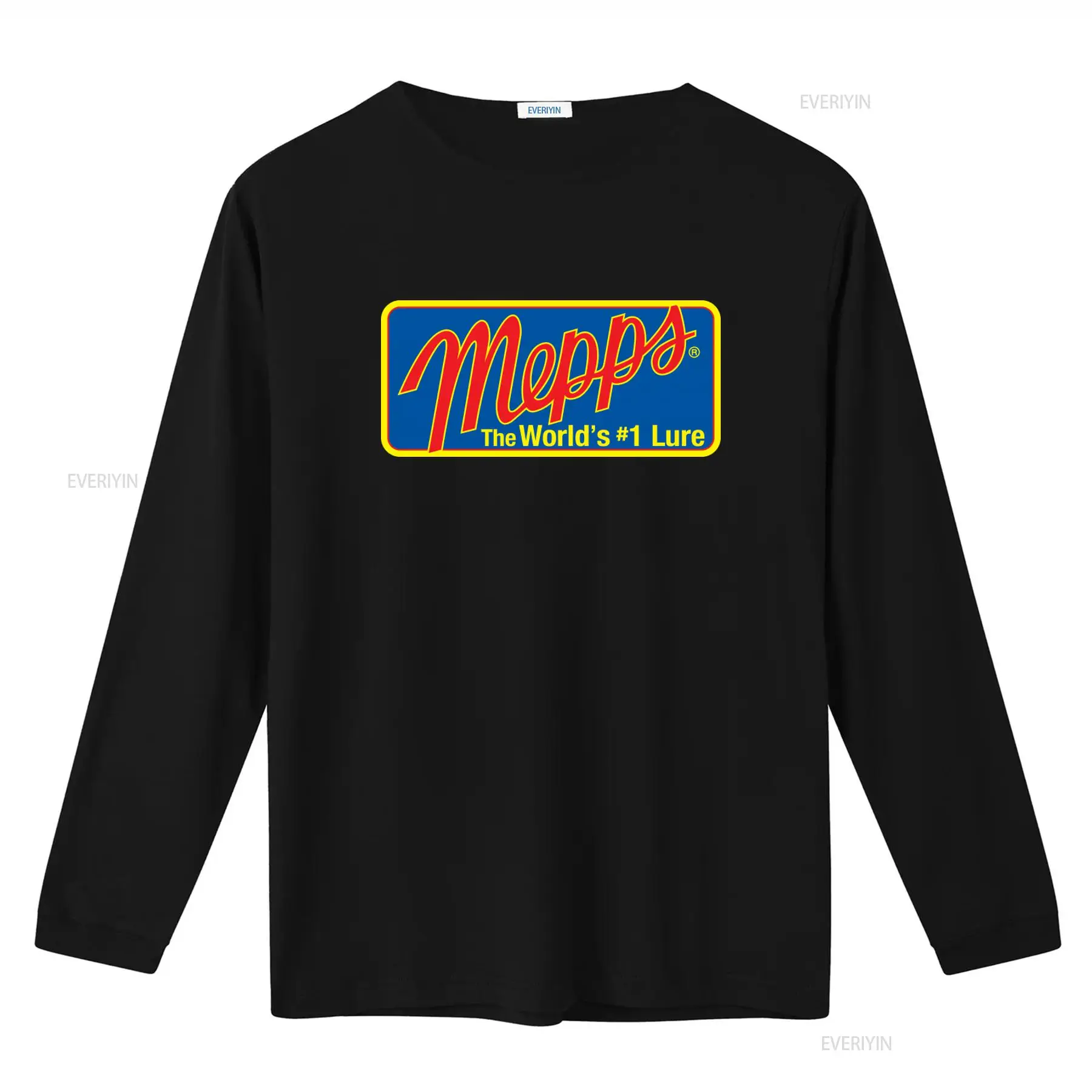Camiseta com logotipo Mepps Fi - Fishing Lure Spinner avaliação e preço