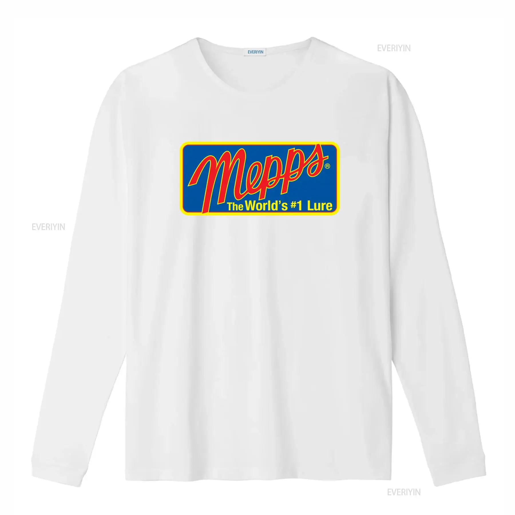 Camiseta com logotipo Mepps Fi - Fishing Lure Spinner avaliação e preço