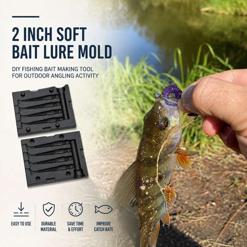 Molde para Iscas Macias de 2 P - Fishing Lure Kit avaliação e preço