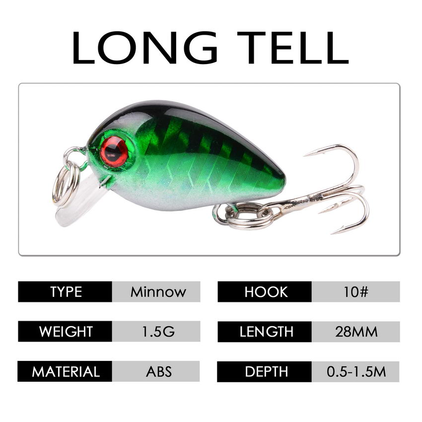 Crazy Wobbler Mini Crankbait T - Fishing Lure Crankbait avaliação e preço