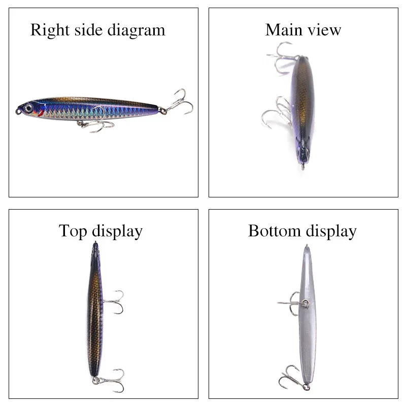 Conjunto de 4 Iscas Artificiai - Fishing Lure Topwater avaliação e preço